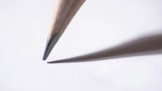 Macro close up of pencil writing