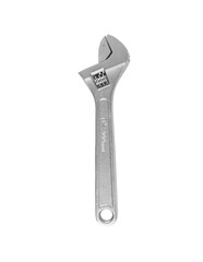 Adjustable steel wrench isolated on a white background