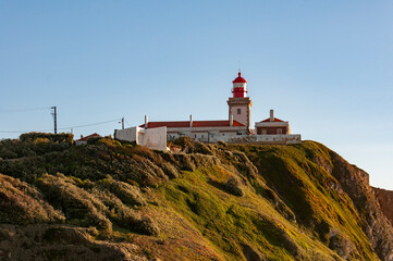 Fototapeta na wymiar Lighthouse at Capo de Roca in Portugal