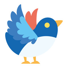 Isolated bird icon. Pigeon icon - Vector illustration