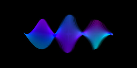 Sound wave colorful abstract background.Geometric gradient colorful background.