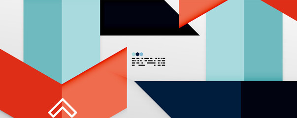 Shiny color triangles and geometric shapes vector abstract background