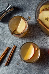 Refreshing Boozy Apple Cider Cocktail Punch