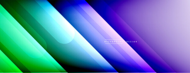 Dynamic lines abstract background. 3D shadow effects and fluid gradients. Modern overlapping forms