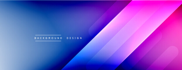Dynamic lines abstract background. 3D shadow effects and fluid gradients. Modern overlapping forms