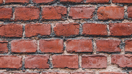 red brick wall, red bricks, red wall. red background
