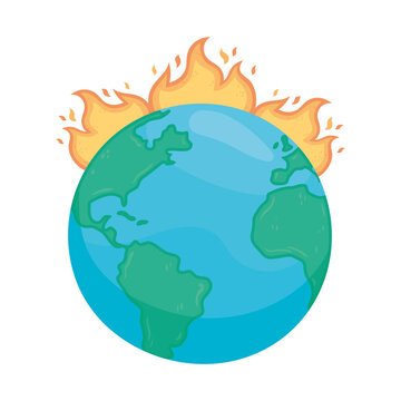 burning global warming