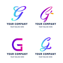 Collection of G Logo Template