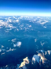 Fototapeta premium aerial view of the mountains
