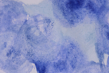 abstract blue background with watercolor