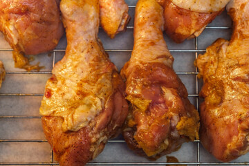 Marinating Raw Chicken Legs