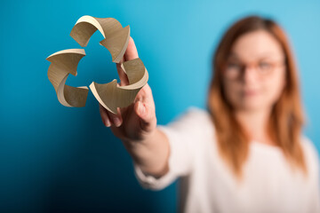 Concept of recycling - 3d rendering ecology