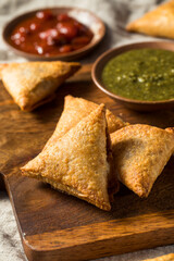 Homemade Indian Potato and Lentil Samosas
