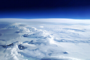 Ozone hole from space. Elements of this image were furnished by NASA .