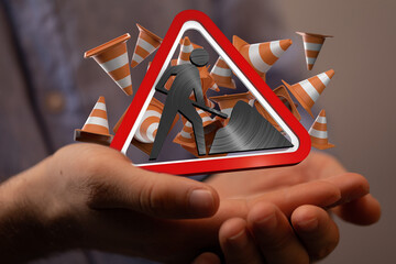 Website under construction page 3d