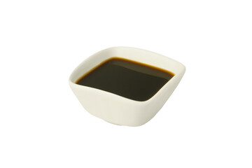 Soy sauce isolated on white.