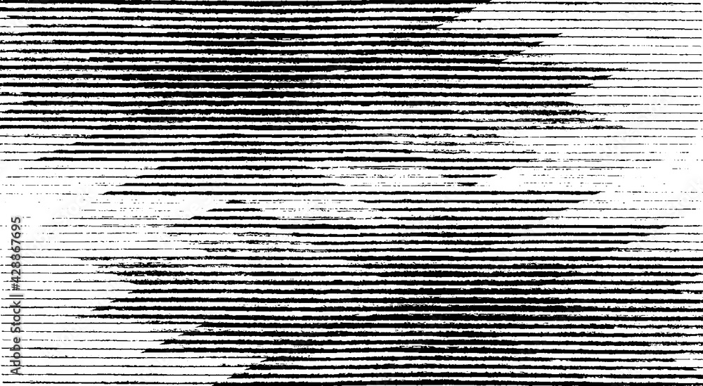 Poster Slim lines texture. Parallel and intersecting lines abstract pattern. Abstract textured effect. Black isolated on white background.Vector illustration. EPS10.