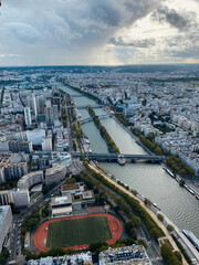 View on Paris from the Eiffel Tower