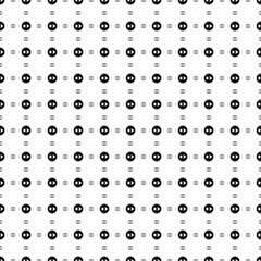 Square seamless background pattern from geometric shapes are different sizes and opacity. The pattern is evenly filled with black fast forward symbols. Vector illustration on white background
