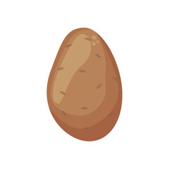 illustration of isolated potatoes on white background