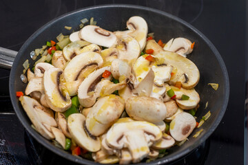 receta champiñones con verduras