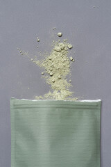 Skin care clay in zip packet