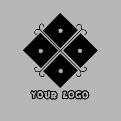 illustration of a black and white background