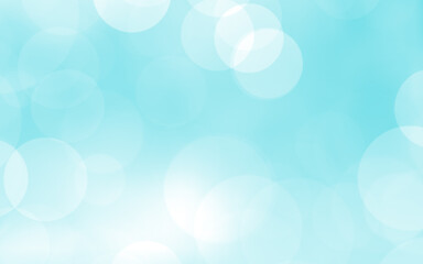 Blue white luxury focus blur background. Abstract bokeh soft light gradient for background and wallpaper Christmas.