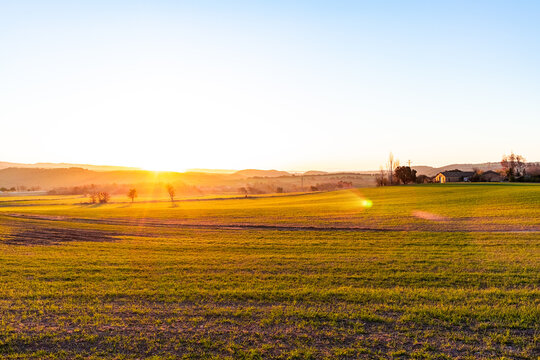 Paisaje de campo en Solsona. Solsones, Catalu&ntilde;a. Espa&ntilde;a