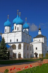 Fototapeta na wymiar St. Nicholas Church in the Vysotsky Monastery. Serpukhov, Moscow region, Russia