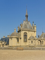 Fototapeta na wymiar Architectuere detail of Chantilly castle, France
