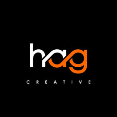 HAG Letter Initial Logo Design Template Vector Illustration