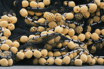 Filets de pêche industrielle .