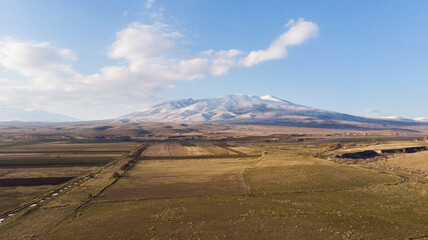 color landscape with hight mountains