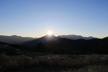 Obraz premium sunset in the mountains
