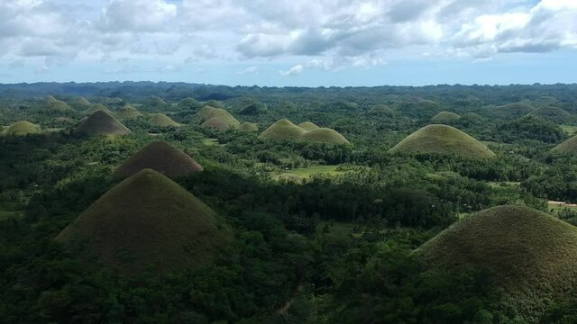 Chocolate Hills Landscape Panorama
