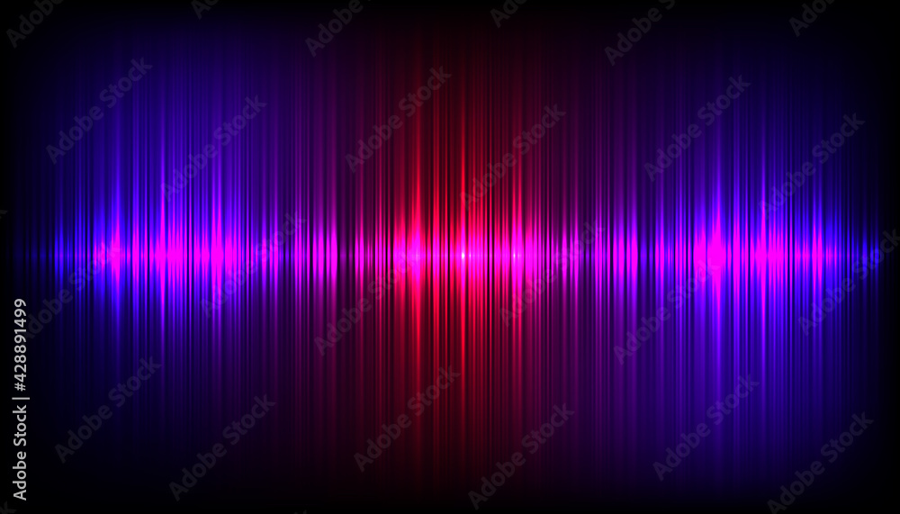 Poster vertical lines background with colorful gradient lights.