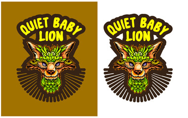 tiger head mascot  for t shirt design 