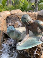 fountain in the garden