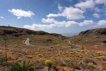 Fototapeta na wymiar The Beautiful Landscape Of Gran Canaria
