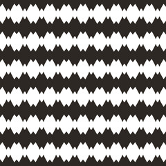 Seamless pattern with geometric ornament on white background.