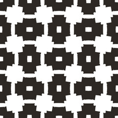 Seamless pattern with alternating geometric shapes.