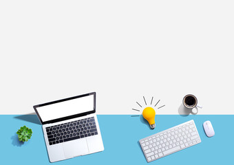 Computers with a light bulb