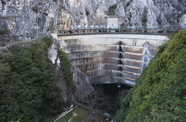 Dam at Matka Canyon in Skopje, Macedonia. Matka is one of the most popular outdoor destinations in...