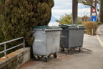 Dumpster garbage bin containers