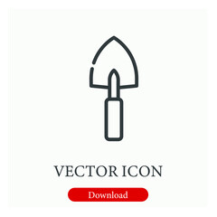 Garden vector icon.  Editable stroke. Linear style sign for use on web design and mobile apps, logo. Symbol illustration. Pixel vector graphics - Vector