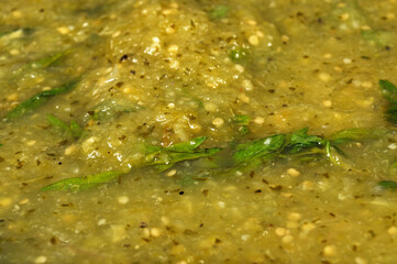 ensalada verde con epazote