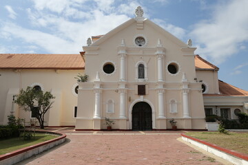 Kirche der Unbefleckten Empfängnis, Seiteneingang, Guagua, Pampanga, Philippinen