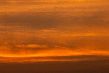 The color of the sky in the evening when the sun is setting