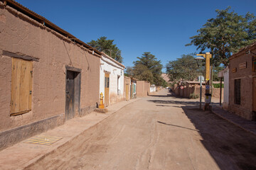 Fototapeta na wymiar San Pedro de Atacama in Quarantine due to Covid 19 Pandemic